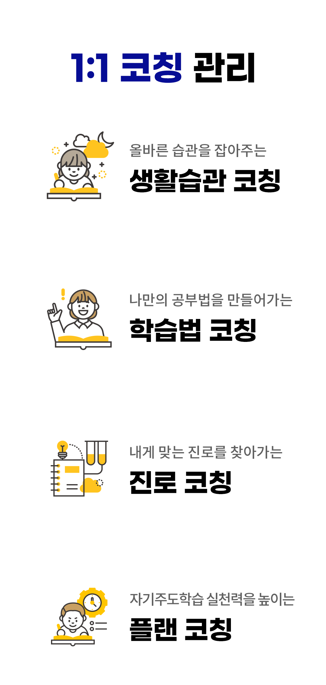 공부9도 1:1 코칭 관리
